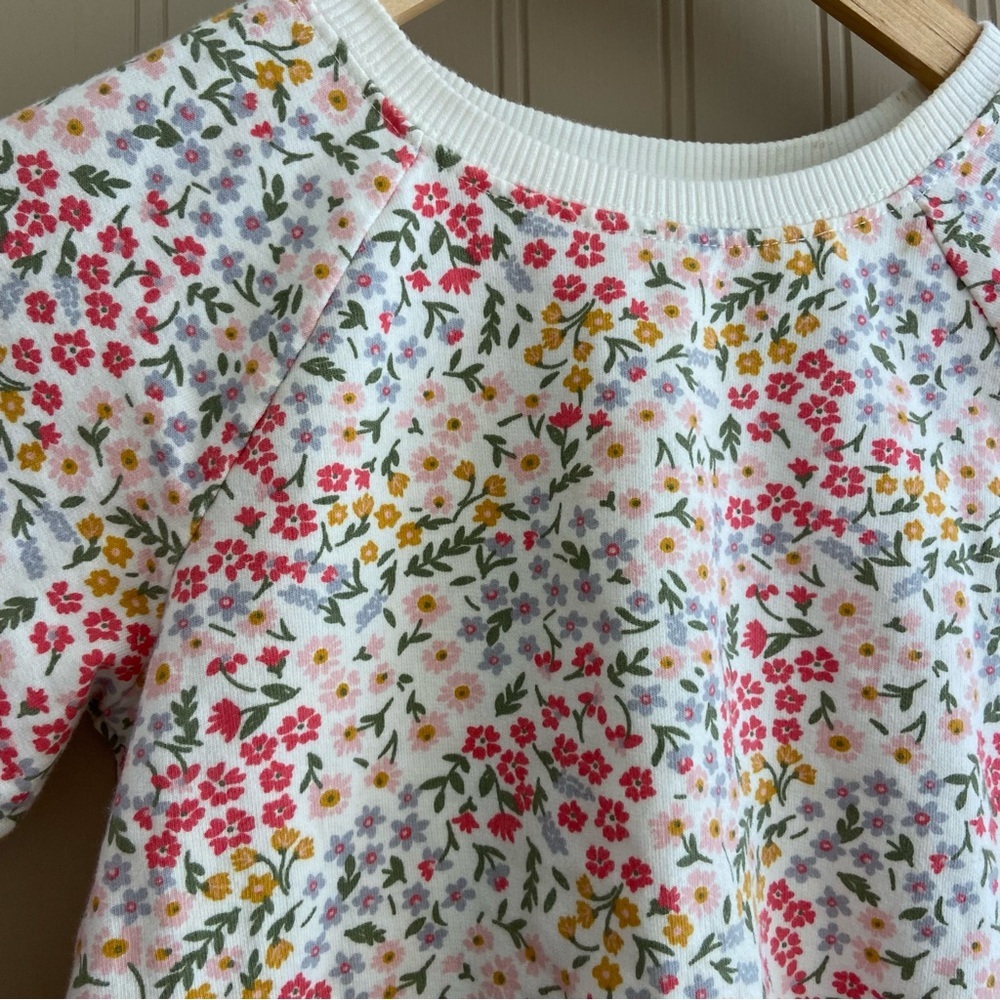 Rise Little Earthling 100% Cotton Floral Sweatshirt Child Size 5 - Picture 2 of 7